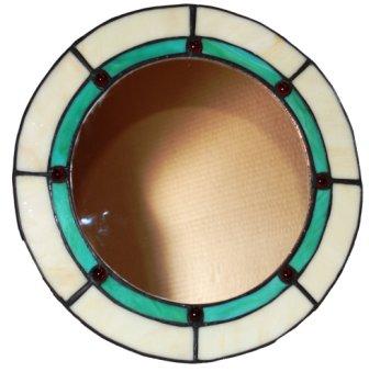 Round Stained Glass Mirror