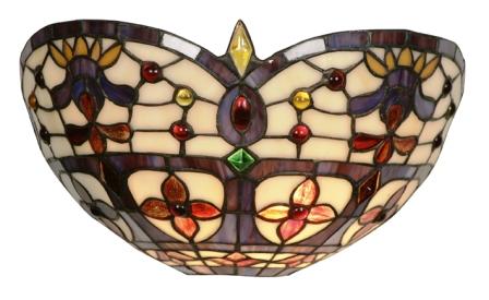 12 Inch Jewelled Elizabethan Wall Light