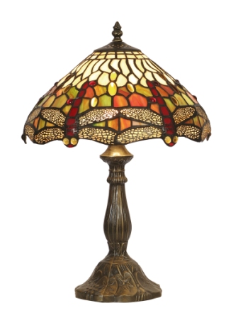 12 Inch Tiffany Dragonfly Table Lamp*