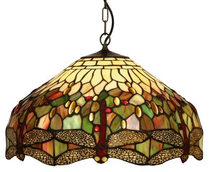 Large Tiffany Dragonfly Ceiling Shade - click for details