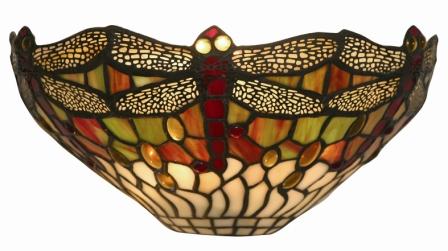12 Inch Tiffany Dragonfly Wall Light