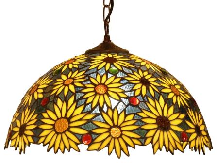 16 inch Tiffany Sunflower ceiling shade