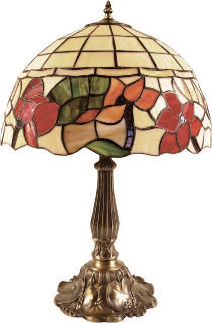 Large 16" Floral Table Lamp