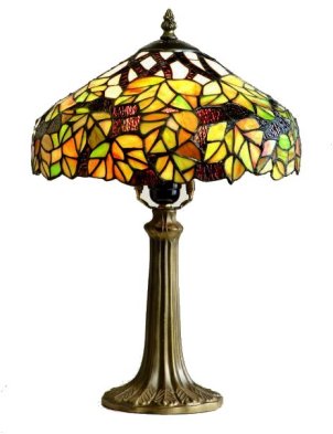 12 inch Maple Leaf design Tiffany table lamp