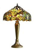 16 inch Maple Leaf design Tiffany table lamp