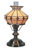10 Inch Beige/Brown Oil Style Table Lamp