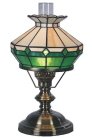 10 Inch Beige/Green Oil Style Table Lamp