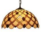 16 Inch Cream and Gold Ceiling Light