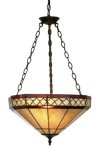 16 Inch Brown & Cream suspended shade