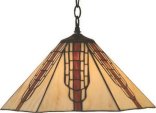 16 inch Octagonal cream glass ceiling light.