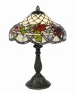 12 inch Poinsettia floral table lamp