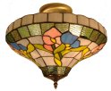 Floral Uplighter Tiffany Ceiling Lamp