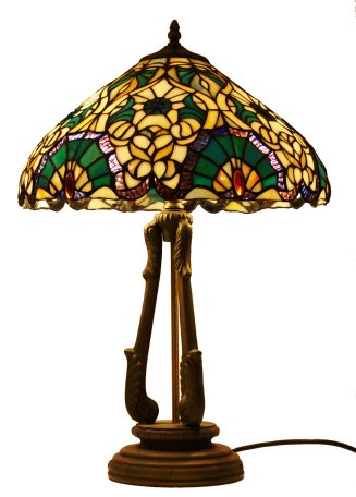 16" Floral Table Lamp